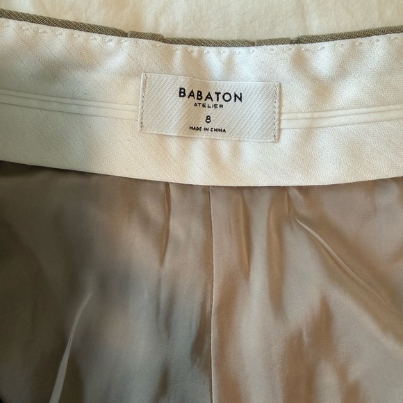 Aritzia Pants - Babaton Cream and Taupe Trousers